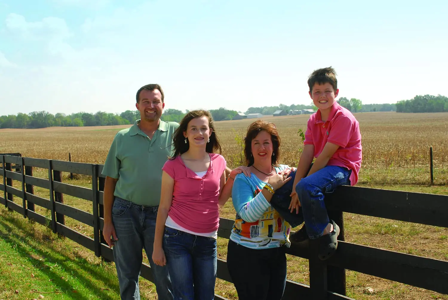 Randy Mann Family on their farm in Auburn, KY