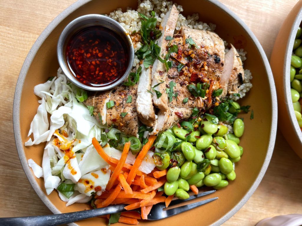 Chicken Quinoa and Edamame Bowls - U.S. Soy